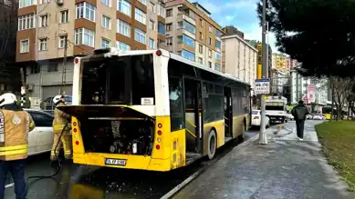 Eyüpsultan'da İETT Otobüsünde Yangın!