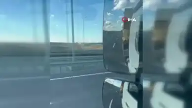 Otoyolda Başıboş Atlar Trafiği Felç Etti!