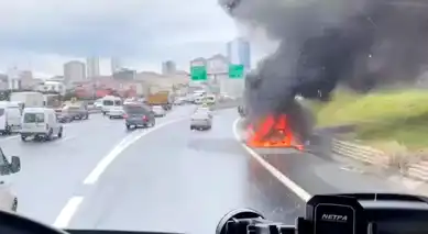 TEM'de Cipte Yangın!